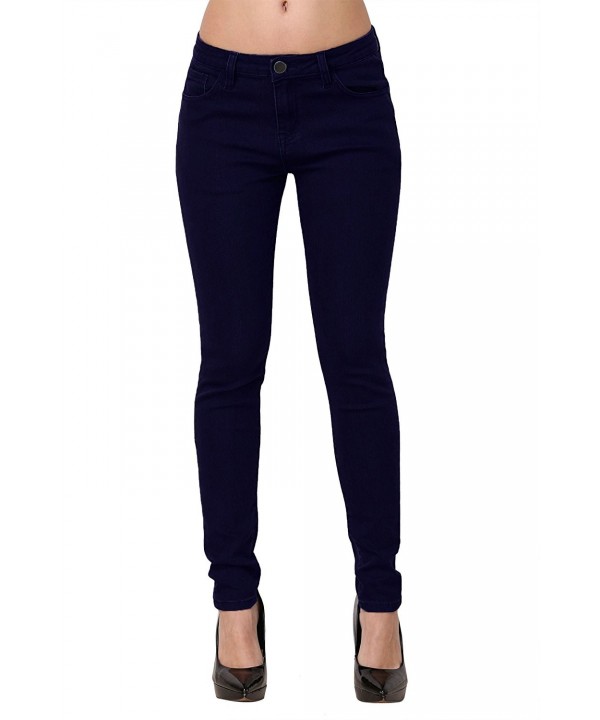 navy blue skinny jeans womens