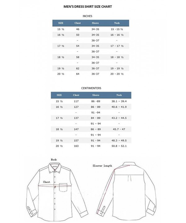 Men's Cotton Blend Banded Collar Dress Shirt- 10+ Colors Available ...