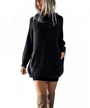 Simplee Turtleneck Oversized Pullover Sweater