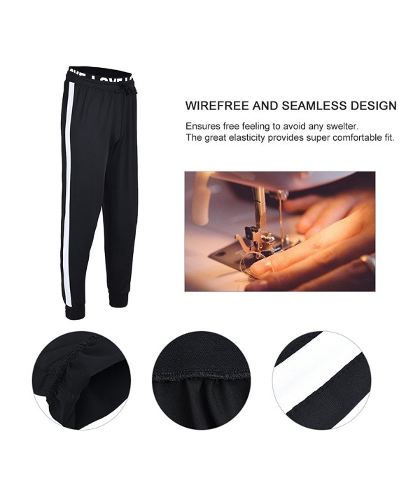 Comfortable Sweatpants Drawstring Waistband - Black - CG188NINOG8
