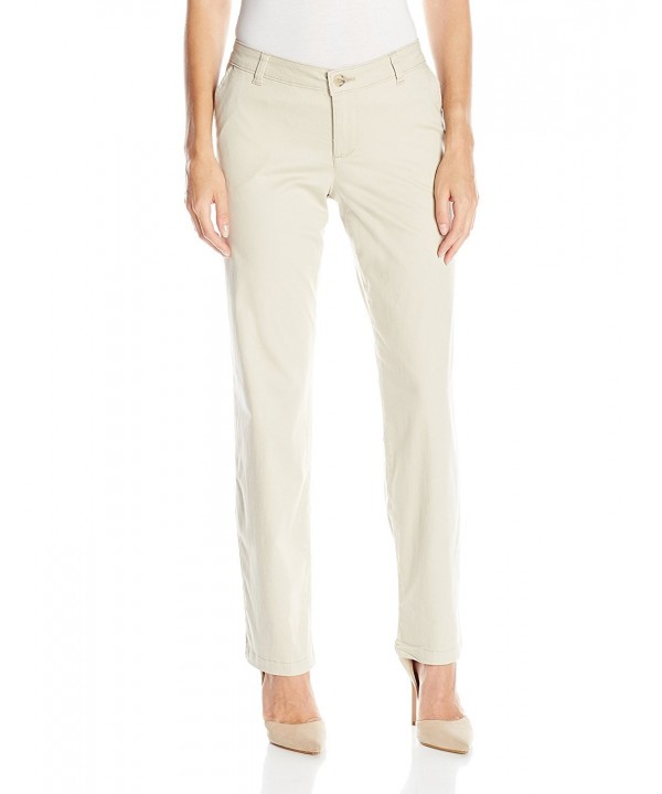 Women's Basic Twill Chino Pant With Coin Pocket - Feather Gray ...