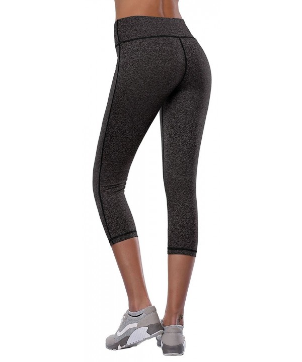 Women's Activewear Yoga Pants High Rise Slim Fit Tights Cropped Ca's ...