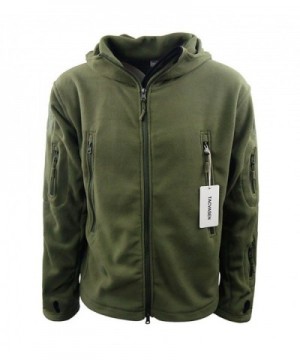 Men's Tactical Fleece Jacket - Army Green - CF12BAC0NG3