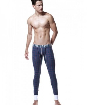 Mens Low-Rise Underwear Pants Long John Cotton 2 Colors - 2529 Navy ...