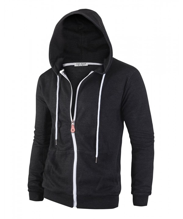 mens cotton zip up hoodie