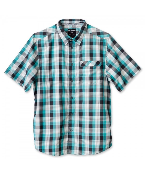 Men's Trustus Button Down Shirts - Everglade - CD12JI74W5L