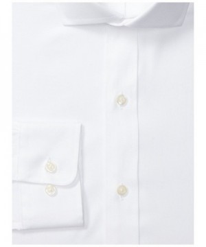Men's Classic Fit Cutaway-Collar Solid Non-Iron Dress Shirt - White ...