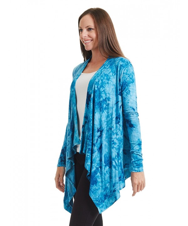 CTC Womens Off-Duty Open Front Tie Dye Cardigan - Made in USA - Wsk1072 ...