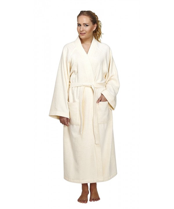 Women's Atlantis Kimono Style Turkish Cotton Terry Cloth Bathrobe Robe ...