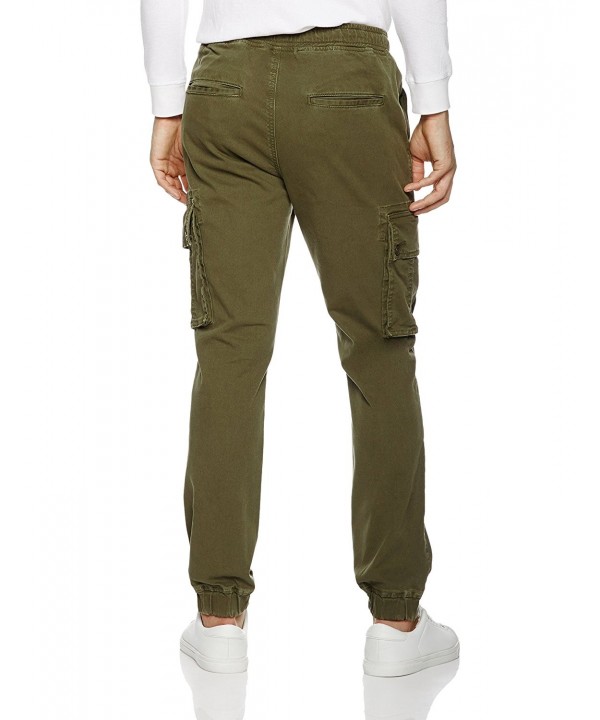 Quality Durables Co. Men's Cargo Jogger Pant - Olive - CK18456IXDW