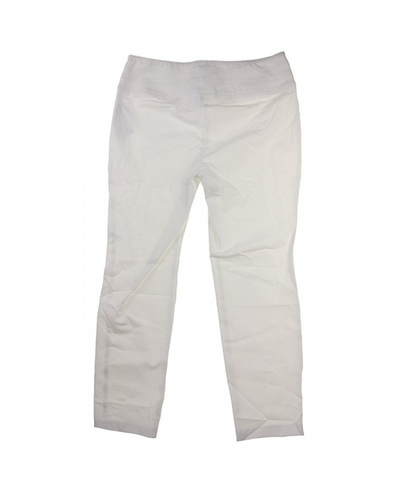 Women's Stretch Waist Skinny Pants Bright White CU12C95JMEZ