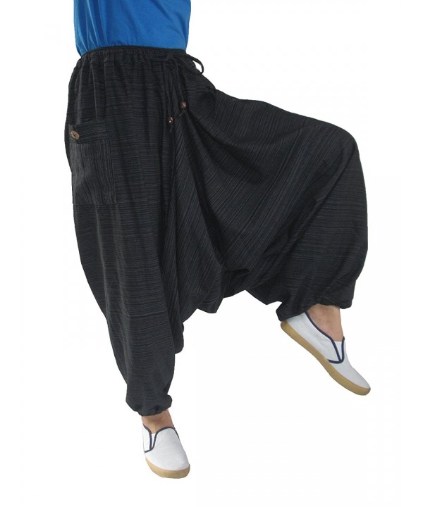ChiangmaiThaiShop 100% Cotton Baggy Boho Aladin Yoga Harem Pants ...