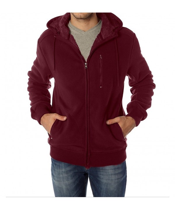 burgundy fleece hoodie