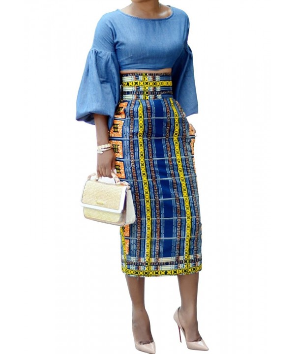 Sherrylily African Length Skirts Pockets
