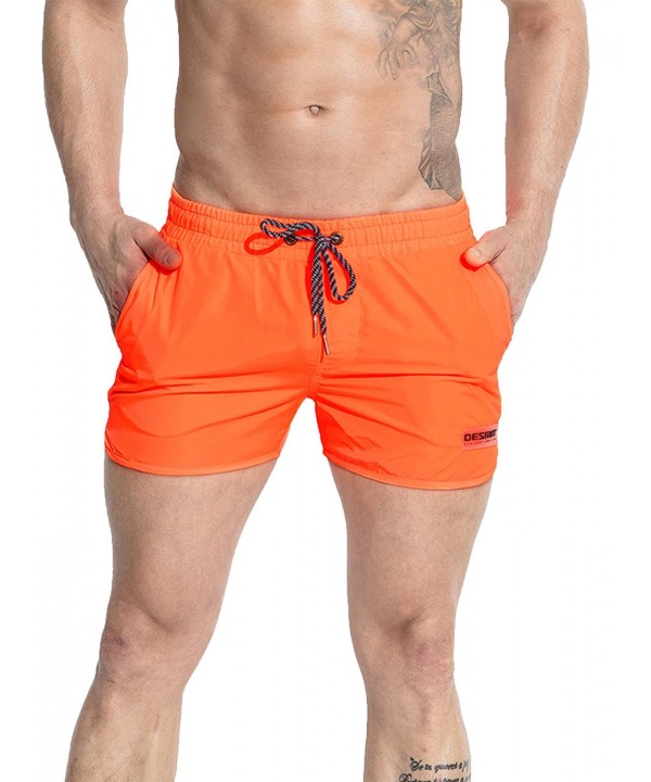 Men's Dry Fit Short with Pockets - 708 Orange - CX18CLZ3ETH