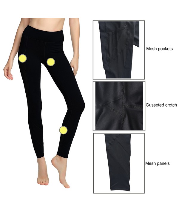 Leggings Running Workout See through - Black-Side Pocket - CT185AGZG7U