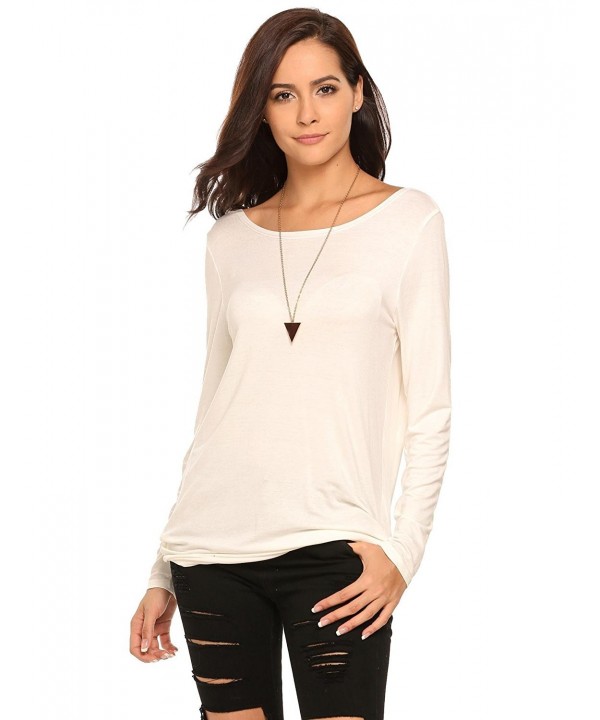 Zeagoo Casual Batwing Backless White S