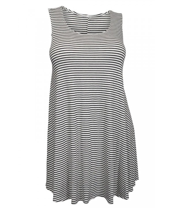 eVogues Stripe Print Sleeveless Dress