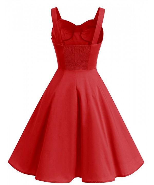 1950s Retro Audrey Swing Pinup Rockabilly Dress Pleated Vintage Dress ...