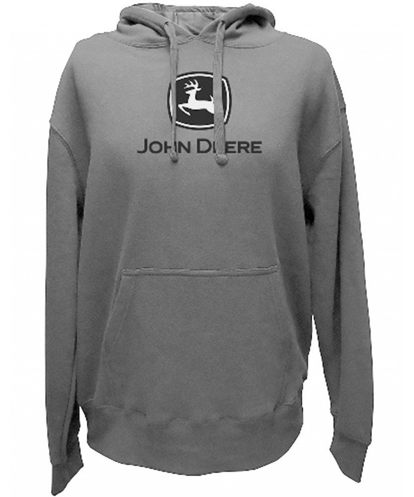 John Deere Logo Hoodie Charcoal