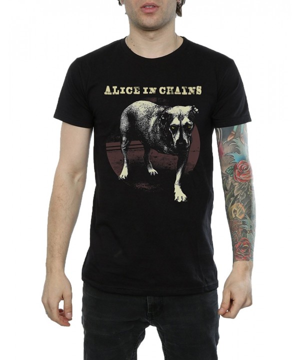 Alice in Chains Men's Three Legged Dog T-Shirt - Black - CD12O0WVJM5