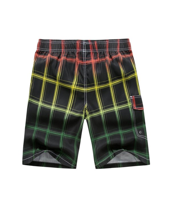 Men's Quick Dry Bathing Suit Trunks Board Shorts With Lining - B ...