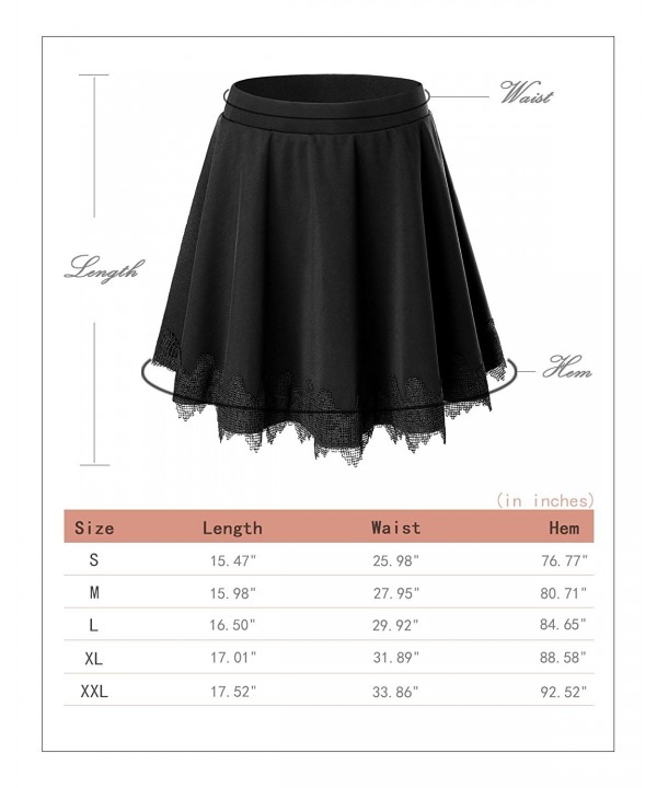 Women Casual Mini Skirt Pleated Flare Skater Short Skirt For Juniors ...