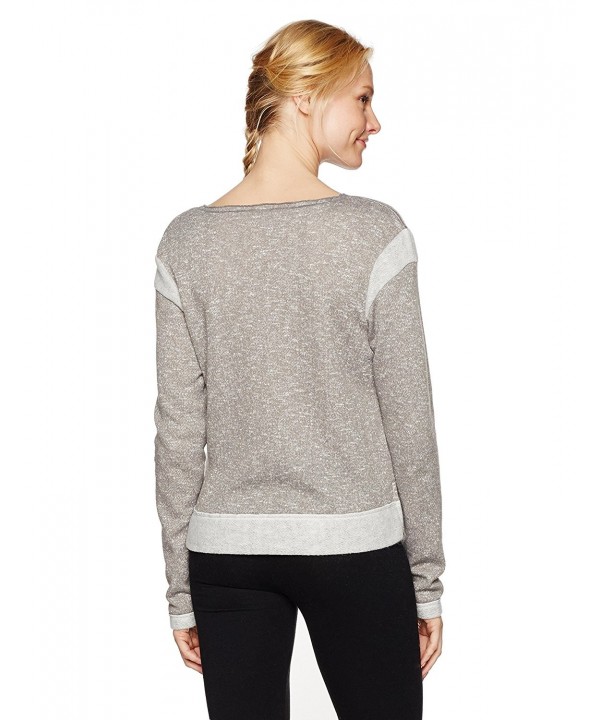 Women's Surfer French Terry Sweatshirt - Steel Grey Heather - CU17AZTEC00