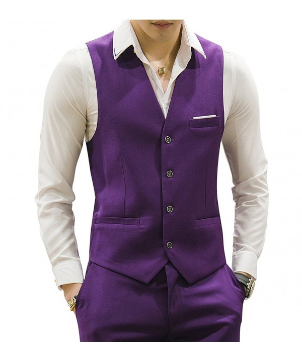 MOGU Waistcoat Causal Colors Purple