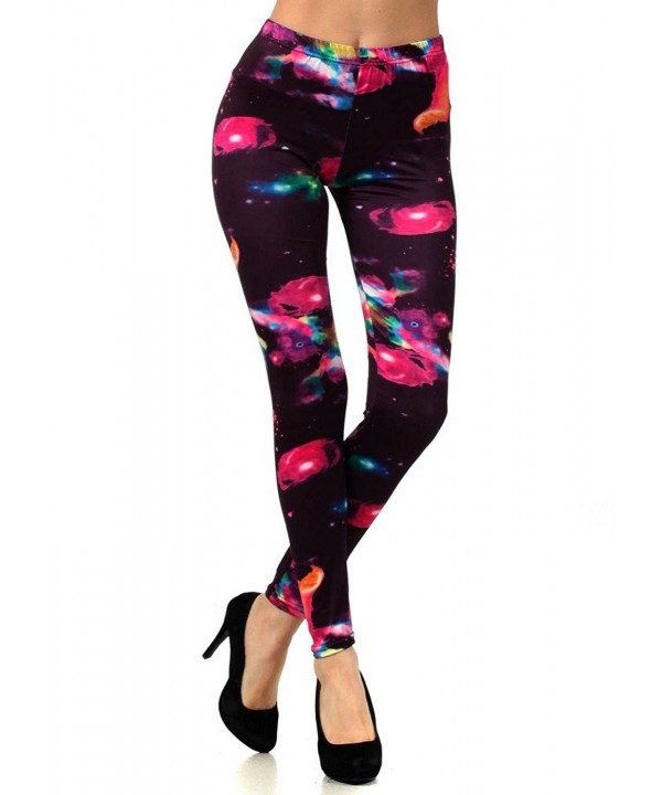 Fashion Mic Women's Hot and Comfortable Outerspace Galaxy Leggings ...