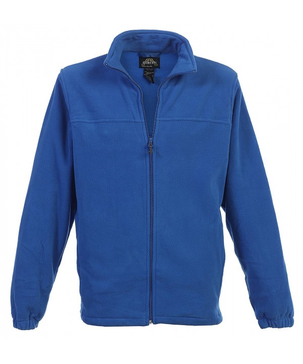 Mens Full Zip Polar Fleece Jacket - Royal Blue - CP1859QC6XT