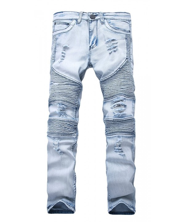 men's ripped destroyed jeans
