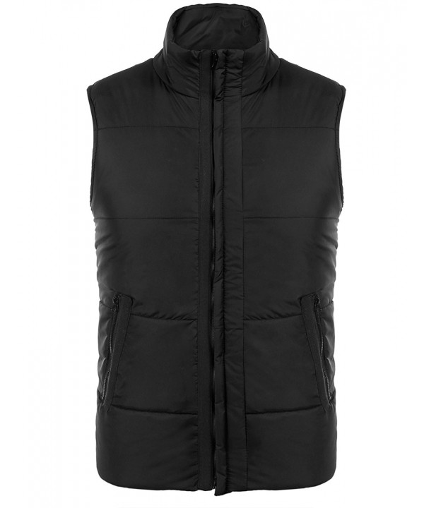 Men's Winter Puffer Vest Outdoor Sleeveless Jacket Gilet Body Warmer ...