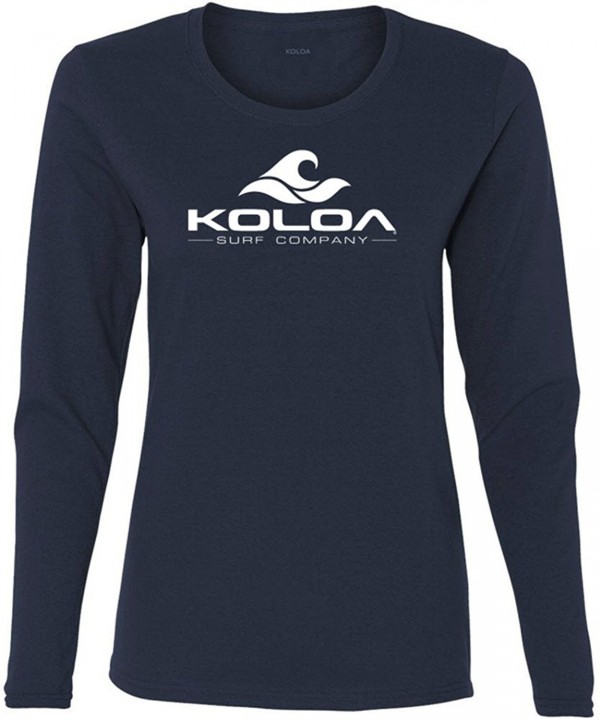Koloa Womens Cotton Sleeve T Shirt M Navy