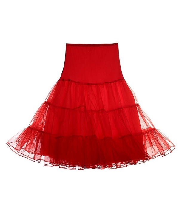 Mefezi Womens Petticoat Vintage Underskirt